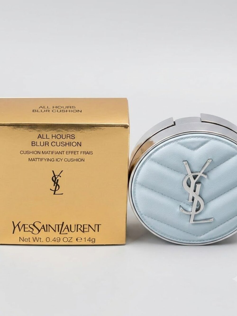 NIB Yves Saint Laurent YSL All Hours Blur Cushion Foundation | Mattifying Icy Cu